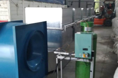 Turbina y quemador a gas